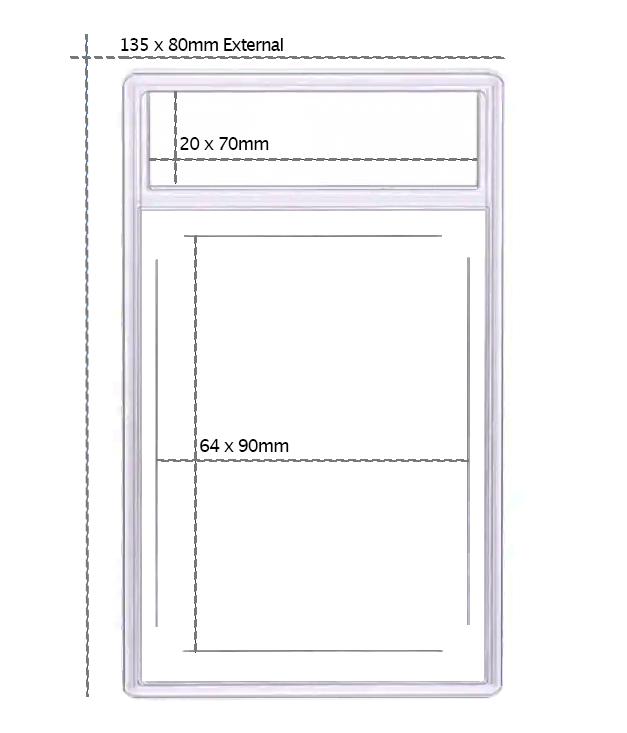 180pt Clear PSA Style Empty Card Slab for Sports Cards - Caseforceco